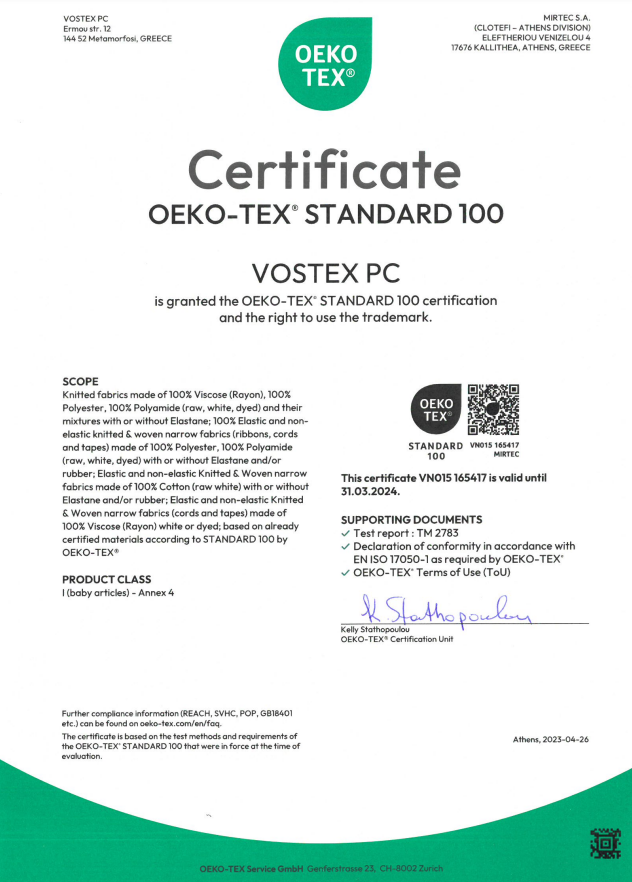 vostex pc certificate e1695630035442